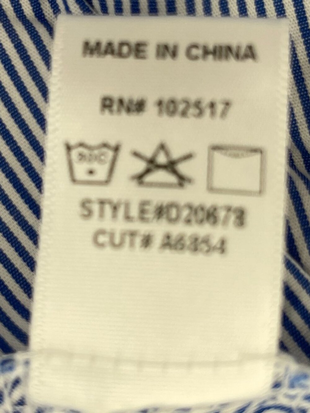 Ruffle Blue and White Stripe Wrap Dress in Medium - Picture 7 of 8